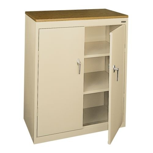 Sandusky Lee Storage Counter Height Cabinet Andersons Office