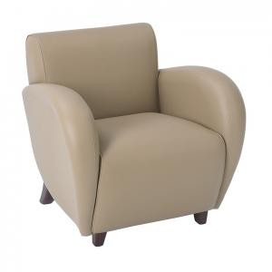 OSP Designs SL2471-EC11 - Eleganza Taupe Eco Leather Club Chair